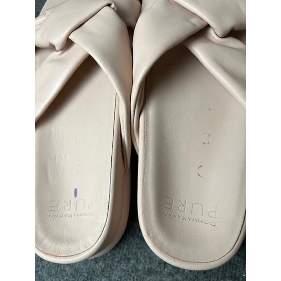 Donna Karan Pure Berke Women's Leather Slide Sandal Pink Size 7.5 KP 244365 - Picture 5 of 8